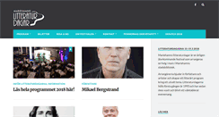Desktop Screenshot of litteraturdagarna.ax